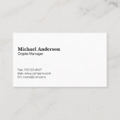 モバイルアプリロゴ | 暗号通貨 名刺 (裏面)
