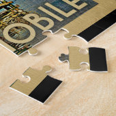 モバイルアラバマヴィンテージトラベル ジグソーパズル (側面)