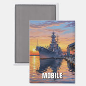 モバイルアラバマ旅行 マグネット (正面/裏面)