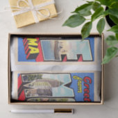 モバイルアラバマALヴィンテージ大文字はがき1 薄葉紙 (ギフト)