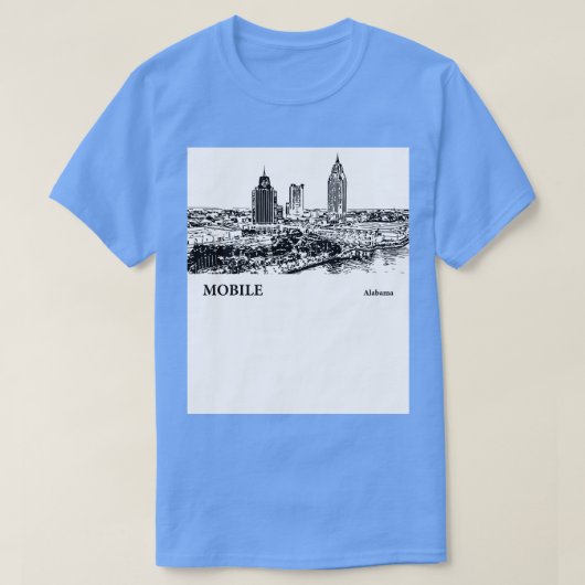 モバイルアラバマTシャツ1 Tシャツ (デザイン正面)