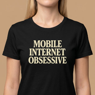 モバイルインターネット中毒 Tシャツ