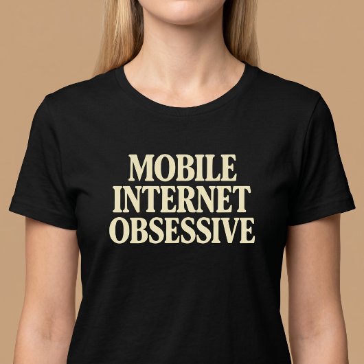 モバイルインターネット中毒 Tシャツ