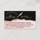 モバイルエレガント公証人・ローン契約代理店法 名刺 (正面)