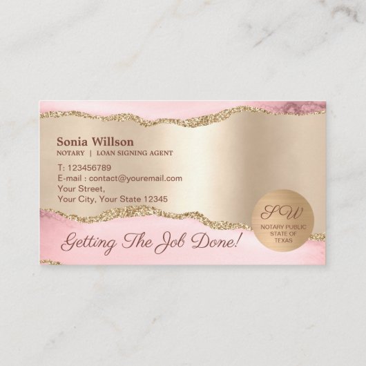 モバイルエレガント公証人・ローン契約代理店法 名刺 (裏面)