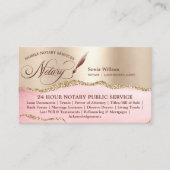 モバイルエレガント公証人・ローン契約代理店法 名刺 (正面)