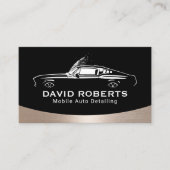 モバイルオートディテールマッスルカー車のウォッシュ 名刺 (正面)