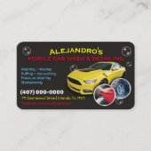 モバイルカーの洗浄と詳細 – 圧力洗浄Tem 名刺 (正面)