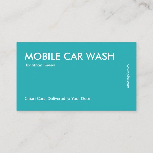 モバイルカーウォッシュ 名刺 (裏面)