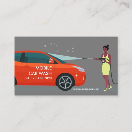 モバイルカーウォッシュ 名刺 (正面)