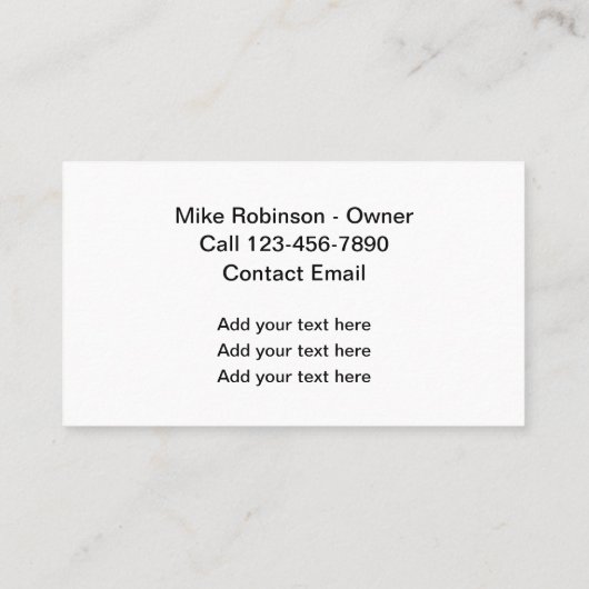 モバイルカー詳細シンプル化名刺 名刺 (裏面)