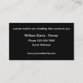 モバイルカー車のの詳細名刺 名刺 (裏面)