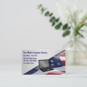 モバイルコンピュータ修復名刺 名刺 (スタンド正面)