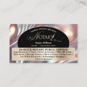 モバイルスタイリッシュ公証人およびローンの署名エージェントの写真 名刺 (正面)