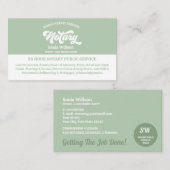 モバイルスタイリッシュ公証人・ローン契約代理店法 名刺 (正面/裏面)