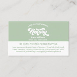 モバイルスタイリッシュ公証人・ローン契約代理店法 名刺