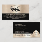 モバイルスタイリッシュ公証人・ローン契約代理店法 名刺 (正面/裏面)