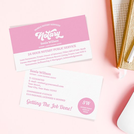 モバイルスタイリッシュ公証人・ローン契約代理店法 名刺