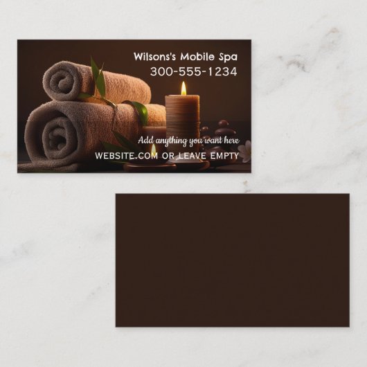 モバイルスパ 名刺 (正面/裏面)