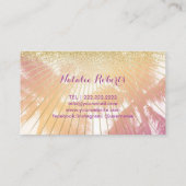 モバイルスプレータントロピカルパームビーチ紫 名刺 (裏面)