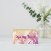 モバイルスプレータントロピカルパームビーチ紫 名刺 (スタンド正面)