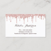 モバイルスプレータンモダンバラ金ゴールドドリップタンニング 名刺 (裏面)