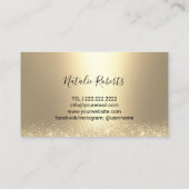 モバイルスプレータンライトブルー金ゴールドエアブラシタンニング 名刺 (裏面)