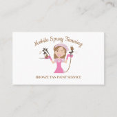 モバイルタンニングスプレー絵を描体レディーロゴ 名刺 (正面)