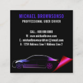 モバイルドライバー車 スクエア名刺 (裏面)