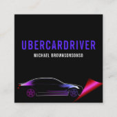 モバイルドライバー車 スクエア名刺 (正面)