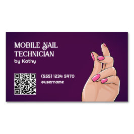 モバイルネイリストカスタムQR マグネット名刺