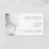 モバイルノタリーグレーウォーターカラー書道 名刺 (裏面)