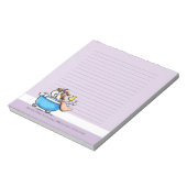 モバイルペットグルーミングシーズー(犬)Tzuパープルライン ノートパッド (回転)