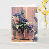 **モバイルホーム – クリスマスに特別な願い** カード (黄色い花)