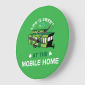 モバイルホーム|静的隊商|新しいホーム|回収 ラージ壁時計 (傾斜)