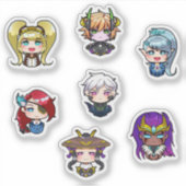 モバイルレジェンズバンバンバヒーローズスキンセット シール (正面)