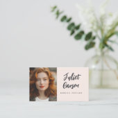 モバイル公証サービス写真ビジネスカード 名刺 (スタンド正面)