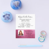 モバイル公証サービス ピンクのホイル写真 チラシ (シングル)