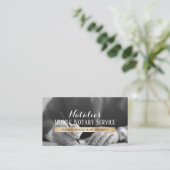 モバイル公証人およびアポスティール金ゴールドラベル署名エージェント 名刺 (スタンド正面)