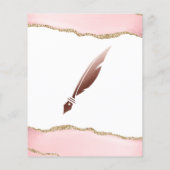 モバイル公証人およびローンの署名エージェントのピンクアゲートフライ チラシ (裏面)