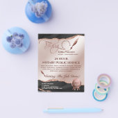 モバイル公証人およびローンの署名エージェントのピンクアゲートフライ チラシ (シングル)