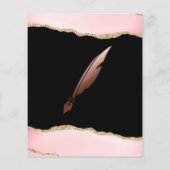 モバイル公証人およびローンの署名エージェントのピンクアゲートフライ チラシ (裏面)