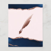 モバイル公証人およびローンの署名エージェントのピンクアゲートフライ チラシ (裏面)