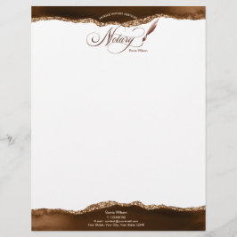 モバイル公証人およびローンの署名エージェントのピンクアゲートフライ レターヘッド