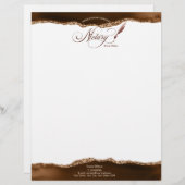 モバイル公証人およびローンの署名エージェントのピンクアゲートフライ レターヘッド (正面/裏面)