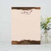 モバイル公証人およびローンの署名エージェントのピンクアゲートフライ レターヘッド (スタンド正面)