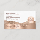 モバイル公証人およびローンの署名エージェントのピンクアゲートフライ 名刺 (裏面)