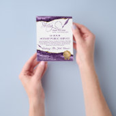 モバイル公証人およびローンの署名エージェントティール（緑がかった色）アゲートフライ チラシ (手)