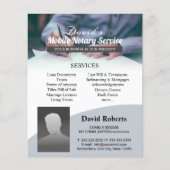 モバイル公証人およびローンの署名エージェントプロフェッショナル チラシ (正面)