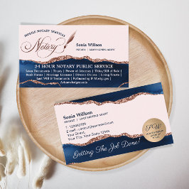 モバイル公証人およびローンの署名エージェントNavy Flyer 名刺